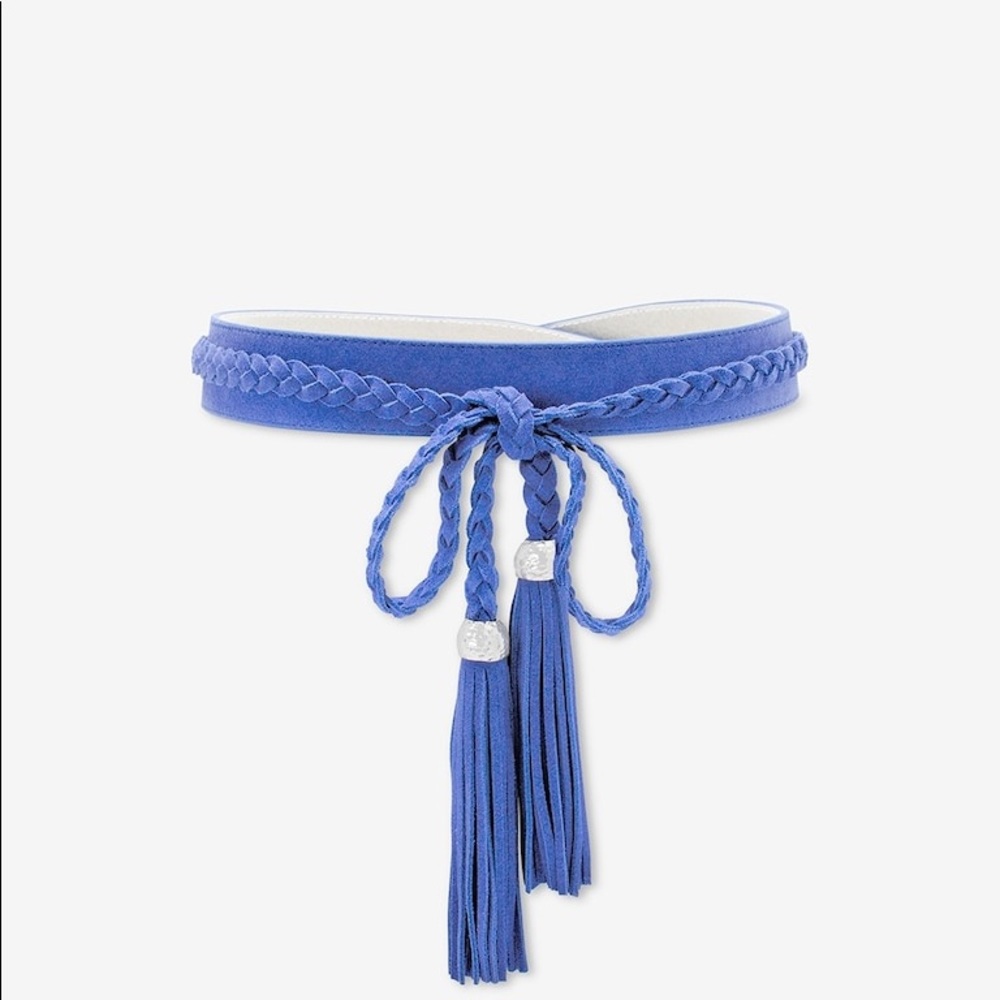 White House Black Market skinny obi suede belt